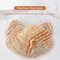 Bathroom Rugs, Bath Mat Rug for Bathroom Non Slip 17 x 24 Inches Water Absorbent Chenille Bathroom Floor Mats Machine Washable (Pumpkin Orange and Cream)